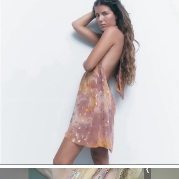 Ara Mauve and Gold Patterned Dress - Picture 10 of 10